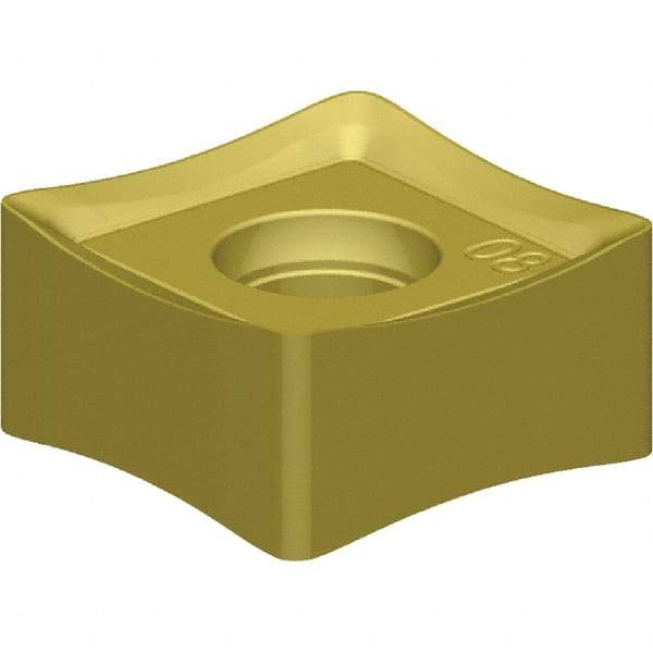 Kennametal - SNHJ31252 LD Grade KCK15 Carbide Milling Insert - TiN/TiCN/Al2O3 Finish, 0.157" Thick, 10mm Inscribed Circle, 1/32" Corner Radius - USA Tool & Supply