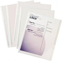 C-LINE - 11" Long x 8" Wide Report Cover - White - USA Tool & Supply