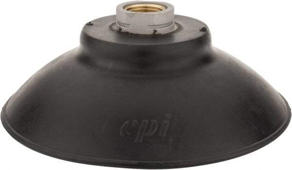 De-Sta-Co - 3/8 NPT Female Port, Flat, Vertical Vacuum Pad - Nitrile - USA Tool & Supply