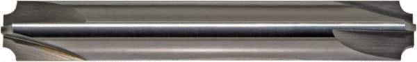 ProMax - 0.078" Radius, 1/4" Mill Diam, 4 Flute Solid Carbide Corner Rounding End Mill - Double End, Uncoated, 2-1/2" OAL, 1/4" Shank Diam - USA Tool & Supply