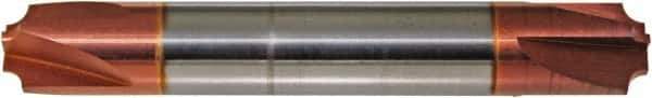 ProMax - 0.031" Radius, 3/16" Mill Diam, 4 Flute Solid Carbide Corner Rounding End Mill - Double End, TiCN Finish, 2" OAL, 3/16" Shank Diam - USA Tool & Supply