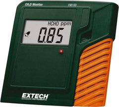 Extech - Audible, Visual Alarm, LCD Display, Formaldehyde Monitor - Monitors Formaldehyde, 0 to 50°C Working Temp, CE Listed - USA Tool & Supply