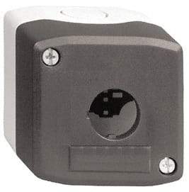 Schneider Electric - 1 Hole, 22mm Hole Diameter, Polycarbonate Pushbutton Switch Enclosure - 13, 4X NEMA Rated - USA Tool & Supply