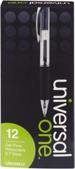 Universal One - Conical Roller Ball Pen - Black - USA Tool & Supply