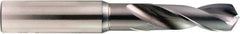 OSG - 8.7mm 130° Spiral Flute Powdered Metal Screw Machine Drill Bit - V Finish, Right Hand Cut, 40mm Flute Length, 90mm OAL, Standard Point, Straight Shank - USA Tool & Supply