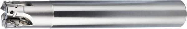 OSG - 3/4" Cut Diam, 3/4" Shank Diam, 100mm OAL, Indexable Square Shoulder End Mill - ZD_T11... Inserts, Cylindrical Shank, 90° Lead Angle, Through Coolant, Series PHOENIX-PSE - USA Tool & Supply