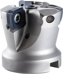 OSG - 8 Inserts, 100mm Cutter Diam, 0.06" Max Depth of Cut, Indexable High-Feed Face Mill - 37.75mm Arbor Hole Diam, 1/2" Keyway Width, 2.4803" High, PHC12R100M31.7-8 Toolholder, SXMT12.. Inserts, Series PHOENIX-PHC - USA Tool & Supply