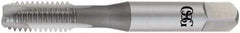 OSG - 5/8-11 UNC, 3 Flute, Oxide Finish, High Speed Steel Spiral Point Tap - Plug Chamfer, Right Hand Thread, 3-13/16" OAL, 1-13/16" Thread Length, 0.48" Shank Diam, Series 105H - Exact Industrial Supply