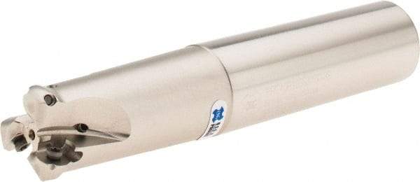 OSG - 0.606" Cutting Diam, 1" Shank Diam, 1" Max Depth of Cut, Straight Shank Indexable Copy End Mill - 3 Inserts, RPH_10... Insert, PRC Toolholder, Through Coolant - USA Tool & Supply