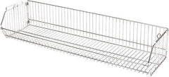 Quantum Storage - 20" Wide, Open Shelving Accessory/Component - Chrome, Chrome Finish, 36" Long, Use with Wire Shelving Units - USA Tool & Supply