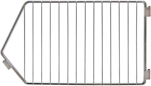 Quantum Storage - 12" Wide, Open Shelving Accessory/Component - Chrome, Chrome Finish, 20" Long, Use with 12" High Modular Stacking Baskets - USA Tool & Supply