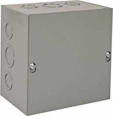 nVent Hoffman - Steel Junction Box Enclosure Screw Flat Cover - NEMA 1, 6" Wide x 6" High x 4" Deep - USA Tool & Supply