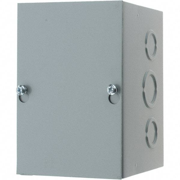 nVent Hoffman - Steel Junction Box Enclosure Screw Flat Cover - NEMA 1, 4" Wide x 6" High x 4" Deep - USA Tool & Supply