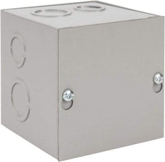 nVent Hoffman - Steel Junction Box Enclosure Screw Flat Cover - NEMA 1, 4" Wide x 4" High x 4" Deep - USA Tool & Supply