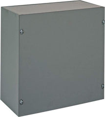 nVent Hoffman - Steel Junction Box Enclosure Screw Flat Cover - NEMA 1, 12" Wide x 12" High x 6" Deep - USA Tool & Supply