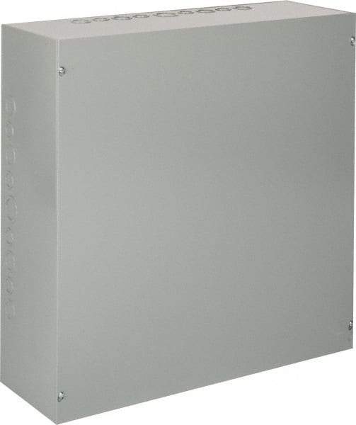 nVent Hoffman - Steel Junction Box Enclosure Screw Flat Cover - NEMA 1, 24" Wide x 24" High x 8" Deep - USA Tool & Supply