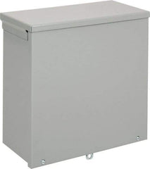 nVent Hoffman - Steel Junction Box Enclosure Screw Flat Cover - NEMA 3R, 12" Wide x 12" High x 6" Deep - USA Tool & Supply