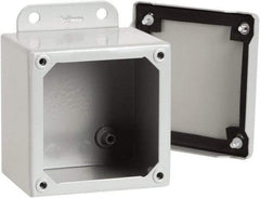 nVent Hoffman - Steel Junction Box Enclosure Screw Flat Cover - NEMA 12, 13, 14" Wide x 16" High x 6" Deep - USA Tool & Supply