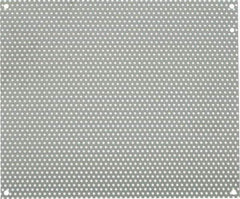 nVent Hoffman - 10-1/4" OAW x 12-1/4" OAH Powder Coat Finish Electrical Enclosure Perforated Panel - 14" x 12" Box, 16 Gauge Steel, Use with A14N124/A14N126/A14N128 - USA Tool & Supply