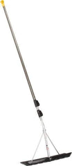 True Temper - 18 Inch Wide Blade x 6 Inch High Blade Roof Rake - 204 Inch Long Aluminum, Telescopic Handle - USA Tool & Supply