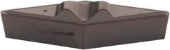 Kennametal - VPGR332, KCU25 Grade Carbide Profiling Insert - AlTiN Finish, 35° Incl Angle, Diamond, 0.6538" Side Length, 3/16" Thick, 1/32" Corner Radius, 3/8" Inscribed Circle - USA Tool & Supply