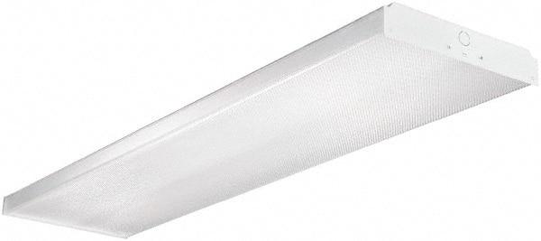 Cooper Lighting - 2 Lamp, 2 Ft. Long, 17 Watt, Surface Mounted, Fluorescent Lamp Wraparound Light Fixture - 120-277 Volt, Electronic Ballast - USA Tool & Supply