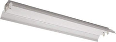 Cooper Lighting - 2 Lamps, 32 Watts, Fluorescent, Low Bay Fixture - 48" Long x 4-5/8" High x 12" Wide, 120-277 Volt, Steel Housing - USA Tool & Supply