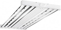 Cooper Lighting - 6 Lamps, 32 Watts, Fluorescent, High Bay Fixture - 48" Long x 2-15/32" High x 19-17/32" Wide, 120-277 Volt, Steel Housing - USA Tool & Supply