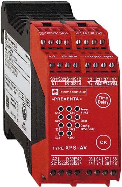 Square D - 24 VDC, Standard Electromechanical & Solid State Screw General Purpose Relay - 6 Amp at VDC, 3SS (Auxiliary) & 6NO - USA Tool & Supply