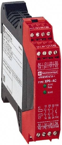 Square D - 24 Volt, 2.5 VA Power Rating, Standard Electromechanical & Solid State Screw Clamp General Purpose Relay - 6 Amp at 24 VAC/VDC, 1NC (Auxiliary) & 3NO - USA Tool & Supply