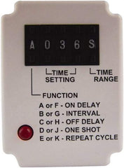 Square D - 11 Pin, 999 hr Delay, Multiple Range DPDT Time Delay Relay - 10 Contact Amp, 110 VDC & 120 VAC - USA Tool & Supply