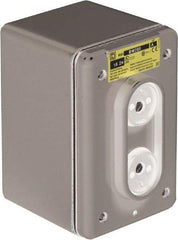 Schneider Electric - 2 Operator, Pushbutton Control Station - Blank (Legend), Momentary Switch, 2NO/2NC Contact, NEMA 4 - USA Tool & Supply