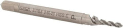 Walter-Prototyp - #0-80 UNF 2 Flute 2B Modified Bottoming Spiral Flute Tap - Cobalt, Bright Finish, 1-5/8" OAL, Right Hand Flute, Right Hand Thread, Series A23517 - USA Tool & Supply