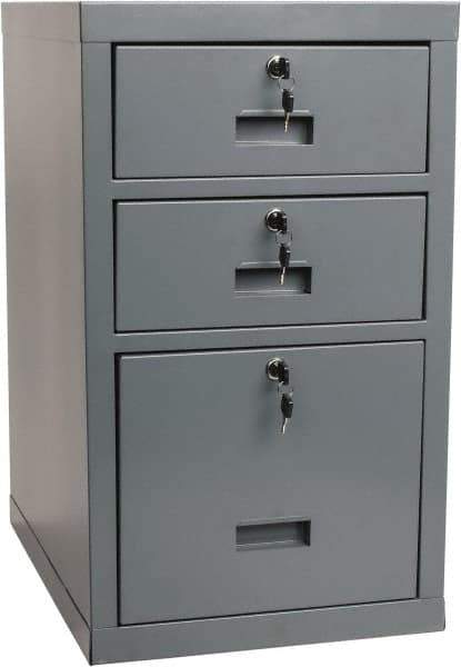 Value Collection - 3 Drawer, Cabinet - 15-3/4" Wide x 27" High x 19.685" Long - USA Tool & Supply