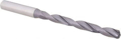 OSG - Letter F, 140° Point, Spiral Flute, Solid Carbide Taper Length Drill Bit - WD1 Finish, 66mm Flute Length, 106mm OAL, Series HP258 - USA Tool & Supply