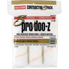 Wooster Brush - 1/2" Nap, 9" Wide Paint Roller - Semi-Rough Texture, Woven - USA Tool & Supply