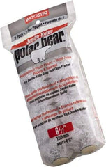 Wooster Brush - 3/8" Nap, 6-1/2" Wide Paint Mini Roller Covers - Medium-Rough Texture, Fabric - USA Tool & Supply