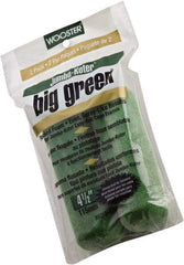 Wooster Brush - 3/8" Nap, 4-1/2" Wide Paint Mini Roller Covers - Smooth Texture, Foam - USA Tool & Supply
