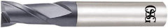 OSG - 2.7mm, 4.1mm LOC, 4mm Shank Diam, 45mm OAL, 2 Flute, Solid Carbide Square End Mill - Single End, WXL Finish, Spiral Flute, 30° Helix, Centercutting, Right Hand Cut, Right Hand Flute, Series 3720 - USA Tool & Supply