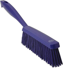 Vikan - 14" OAL, Polyester Staple Set Bench Brush - 2" Bristle Length, 6-3/8" Long Head, Purple - USA Tool & Supply