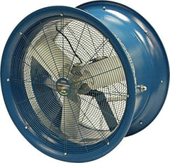 Patterson Fan - 26" Blade, 1 hp, 7,650 CFM, Industrial Circulation Fan - Suspension, 208-230/460 Volts, 1 Speed - USA Tool & Supply