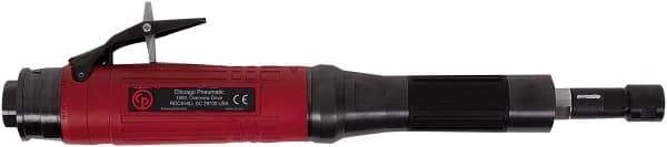 Chicago Pneumatic - 1/4" Collet, Straight Handle, Air Extended Length Die Grinder - 12,000 RPM, Rear Exhaust, 33.9 CFM, 1.2 hp, 90 psi, 9.5mm Inlet - USA Tool & Supply