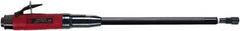 Chicago Pneumatic - 1/4" Collet, Straight Handle, Air Extended Length Die Grinder - 12,000 RPM, Rear Exhaust, 33.9 CFM, 1.2 hp, 90 psi, 9.5mm Inlet - USA Tool & Supply