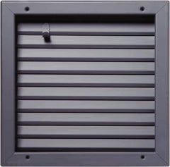 National Guard Products - 25" Wide x 25" High, Solid Steel Fire Rated Louver - 24" Opening Width, 24" Opening Height - USA Tool & Supply