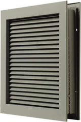 National Guard Products - 25" Wide x 25" High, Solid Steel Louver - 24" Opening Width, 24" Opening Height - USA Tool & Supply