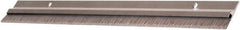 National Guard Products - 5/16" Back Strip Brush Width, Aluminum Door Bottom Sweep - 1" Bristle Length, Nylon, 1" OAL, 1" High, Anodized Alum Coated - USA Tool & Supply