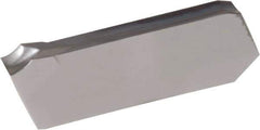 Iscar - GIM2.2 J IC354 Grade, 0.0866" Cutting Width, Carbide Cutoff Insert - 8° Left Hand Lead Angle, 0.0067" Cnr Rad, TiN/TiCN Coated, Single End - USA Tool & Supply