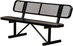 Vestil - 8' Long x 20" Wide, Steel Bench Seat - USA Tool & Supply