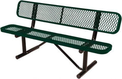 Vestil - 8' Long x 20" Wide, Steel Bench Seat - USA Tool & Supply