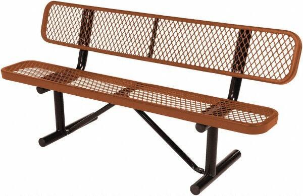 Vestil - 8' Long x 20" Wide, Steel Bench Seat - USA Tool & Supply